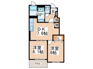 エスポワールの物件間取画像